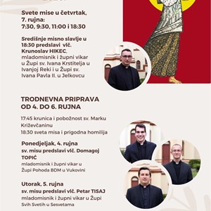 Proslava župnog titulara Župe sv. Marka Križevčanina